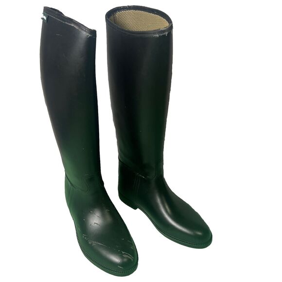 Boot Horse Riding AIGLE Start XL, With Some Damage. Size 7.5 New IN Box #2599 - Picture 2 of 9